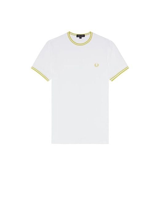 Fred Perry White Tennis T-Shirt for men