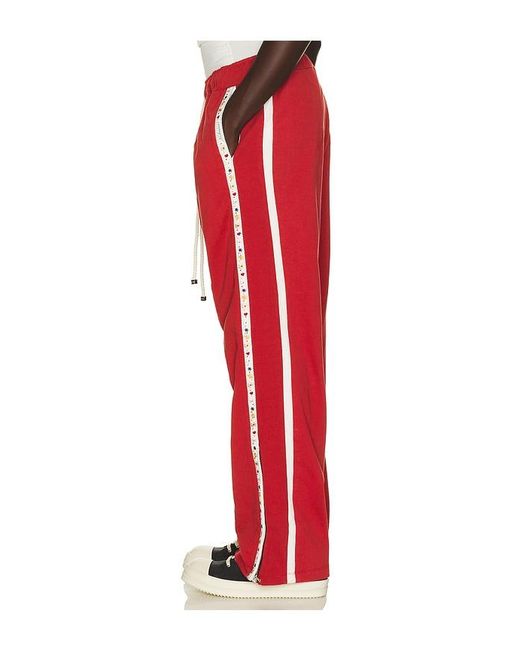 NAHMIAS Red Novelty Track Pant for men