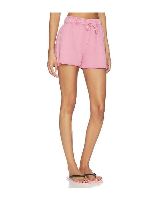 Bobi Pink Relaxed Gym Short