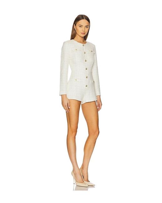 Amanda Uprichard White Fallon Romper