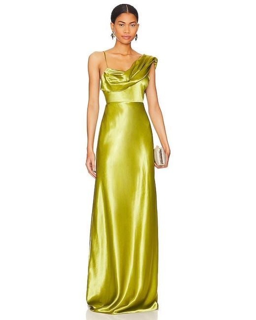 House of Harlow 1960 Yellow X Revolve Antonia Gown