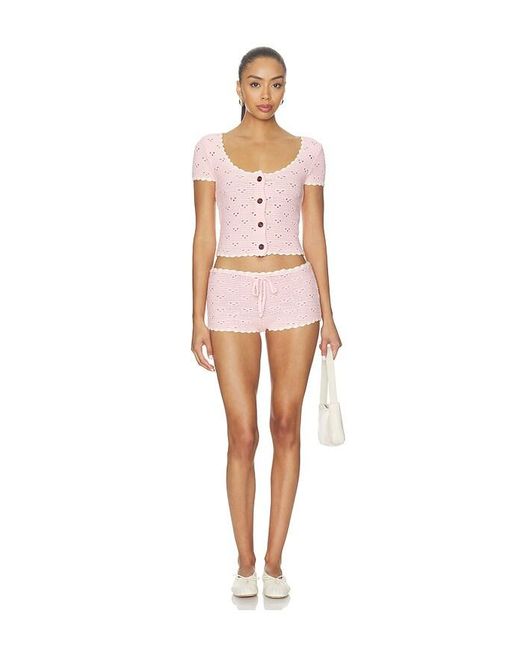 MAJORELLE White Bernadette Mini Short