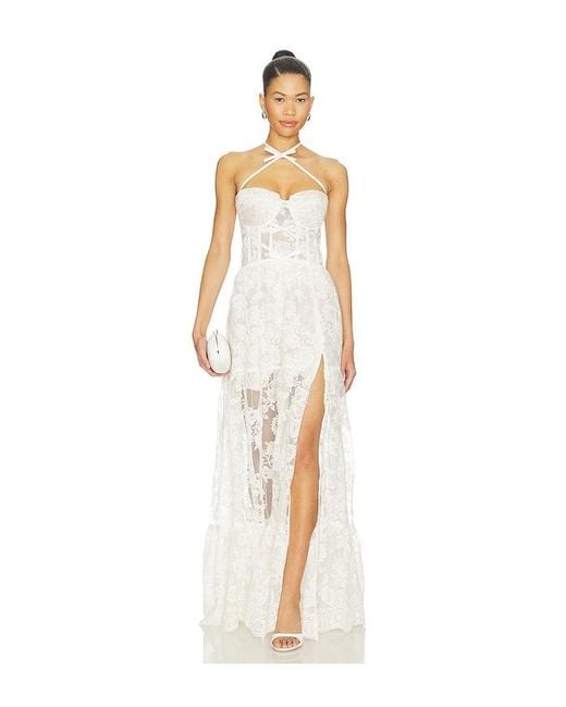 V. Chapman White Eloise Maxi Dress