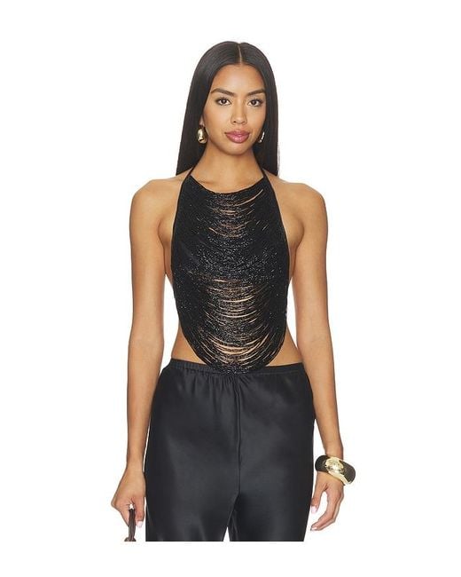 Cult Gaia Black Tanner Top