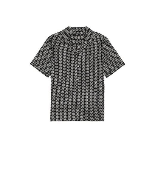 Theory Black Noll Camp Shirt for men