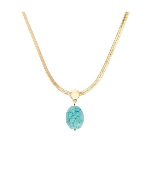 Ettika Blue Pendant Snake Chain