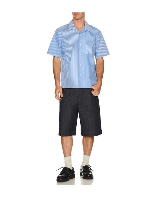 Rag & Bone Blue Avery Poplin Shirt for men
