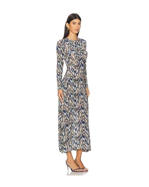 Ulla Johnson Naia Long Sleeve Ruched Midi Dress White