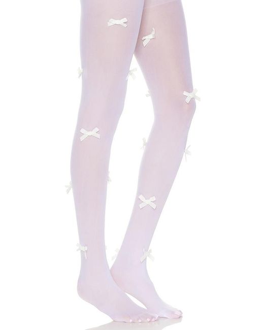 petit moments Pink Bow Tights