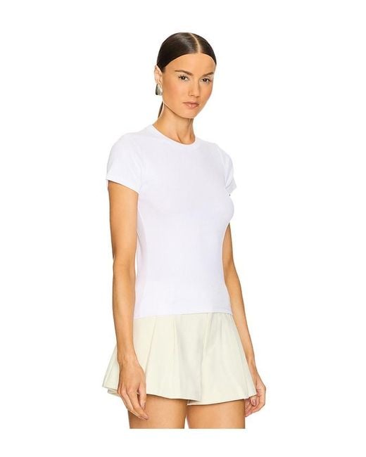 Leset White Kelly Slim Fit Tee