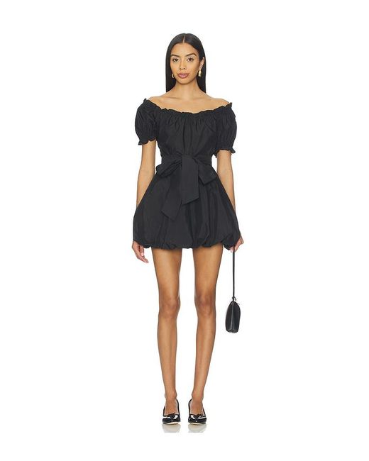 LoveShackFancy Black Isolle Dress