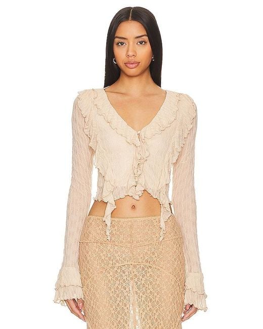 MORE TO COME Natural Lennox Top