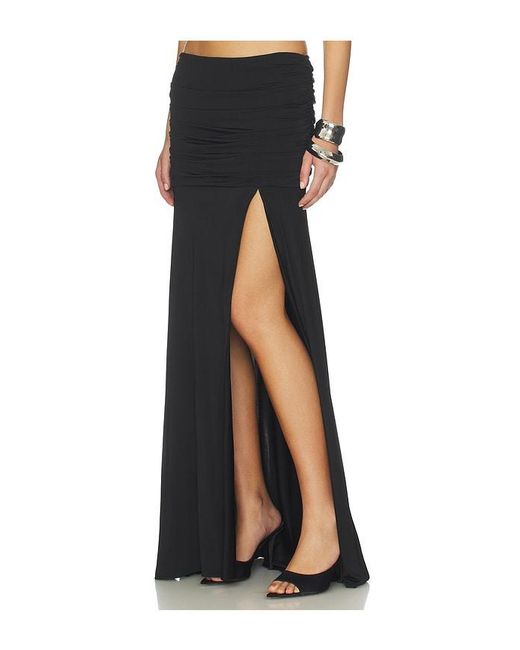 Amanda Uprichard Black Leo Skirt
