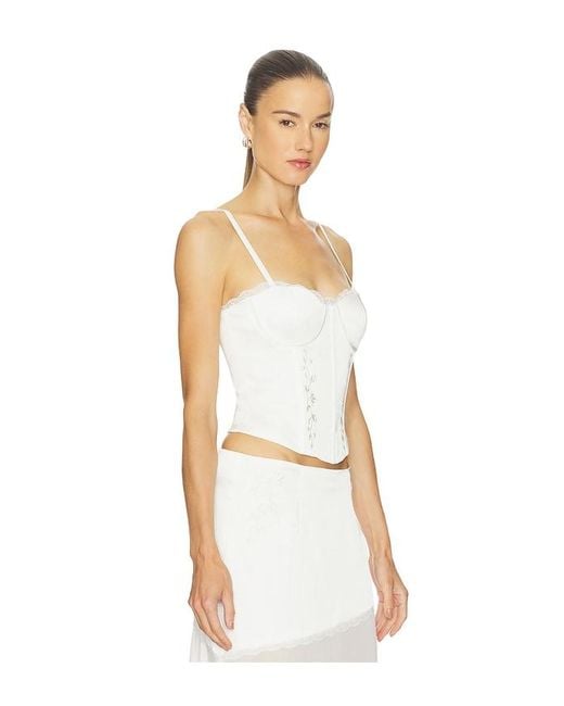 Runaway the Label White Emberly Bustier