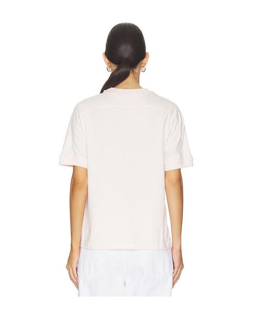 Anine Bing White Walker Collegiate Tee
