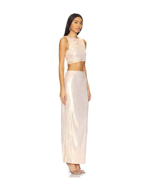 superdown White Pearl Maxi Set