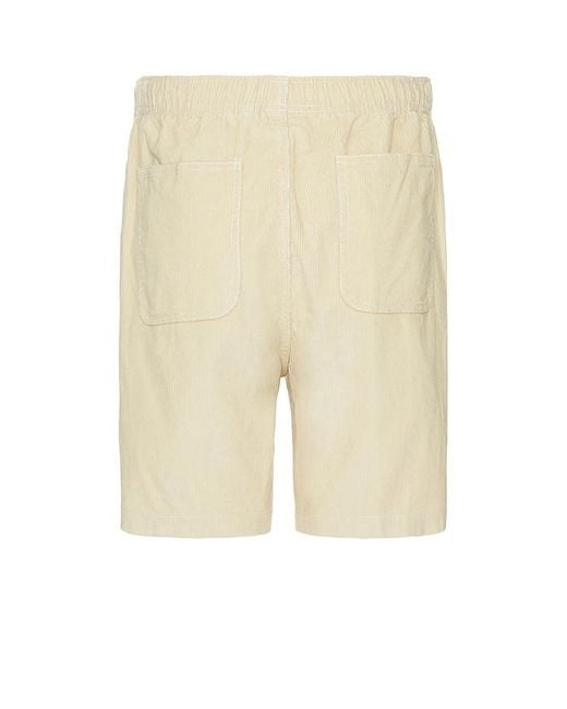 Obey Natural Marquee Corduroy Short for men