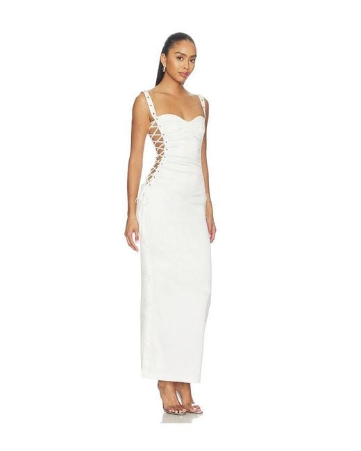 I.AM.GIA White Ashlee Maxi Dress