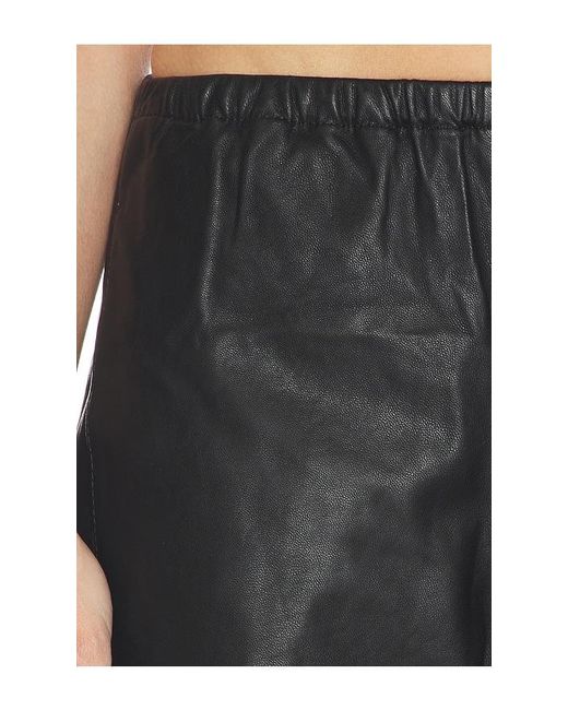 La Ligne Black Leather Barrel Leg Colby