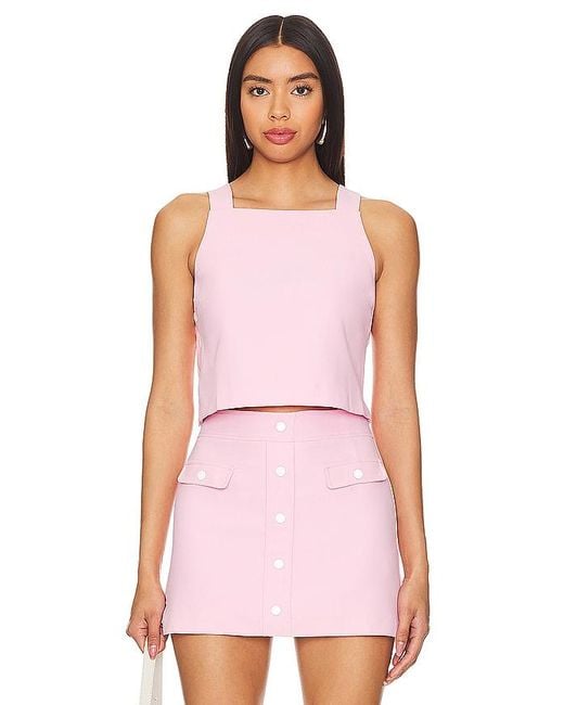 Amanda Uprichard Pink Harley Top