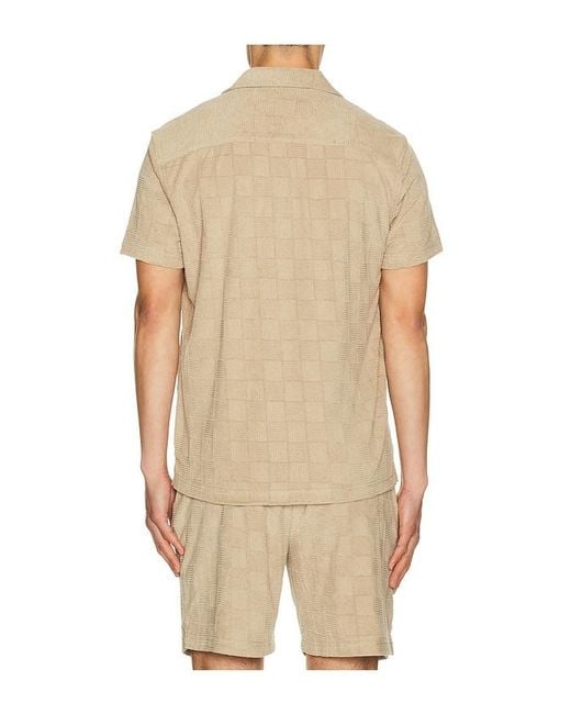 Rails Natural Maverick Camp Collared Shirt for men