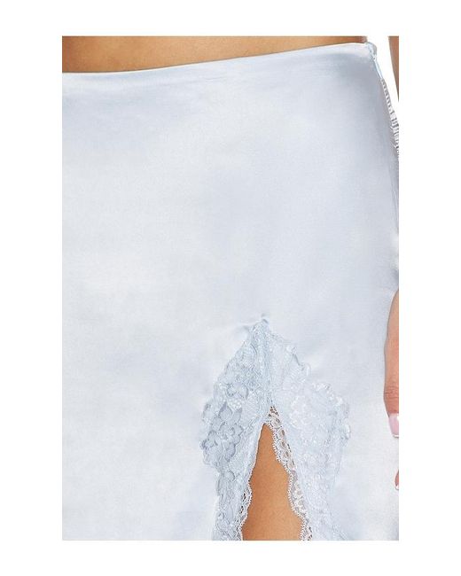 MORE TO COME Blue Flyn Maxi Skirt
