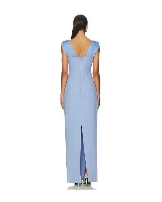 Rachel Gilbert Blue Malia Gown
