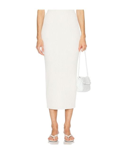 L'academie White 'Academie Ramina Midi Knit Skirt