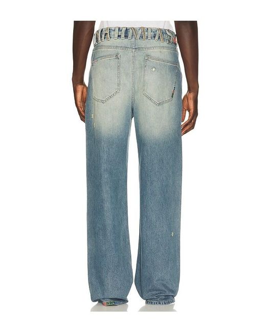 NAHMIAS Blue Recess Baggy Jean for men