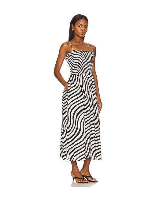 Nation Los Angeles White Sibelle Smocked Dress