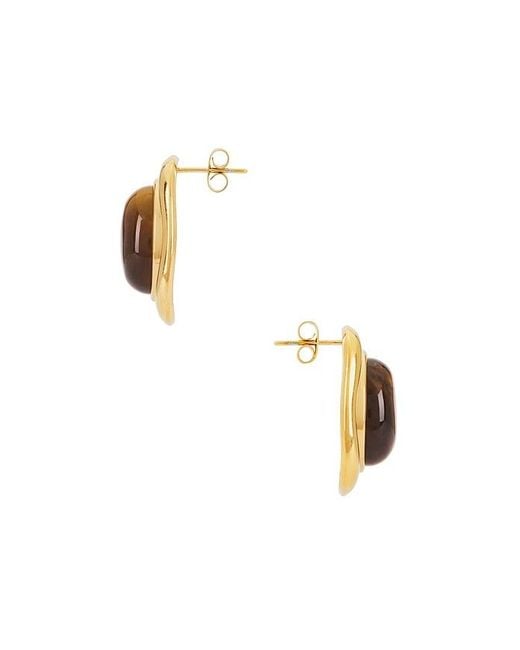 Pendientes Miles En Color Oro Metálico Talla En Amber Sceats de color Metallic