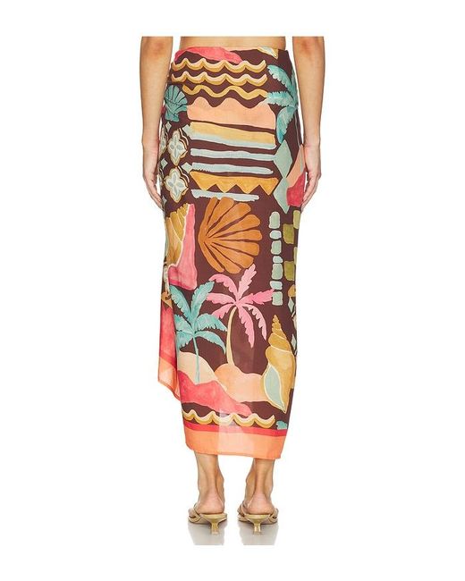 MINKPINK Orange Isola Sarong