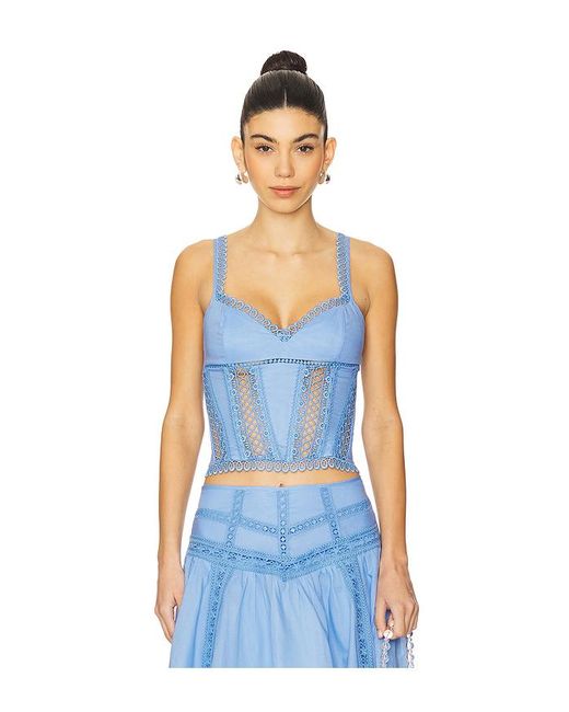 Charo Ruiz Blue Poppy Top