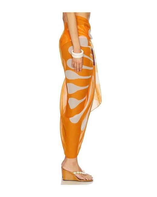 Cala De La Cruz Orange Luana Sarong