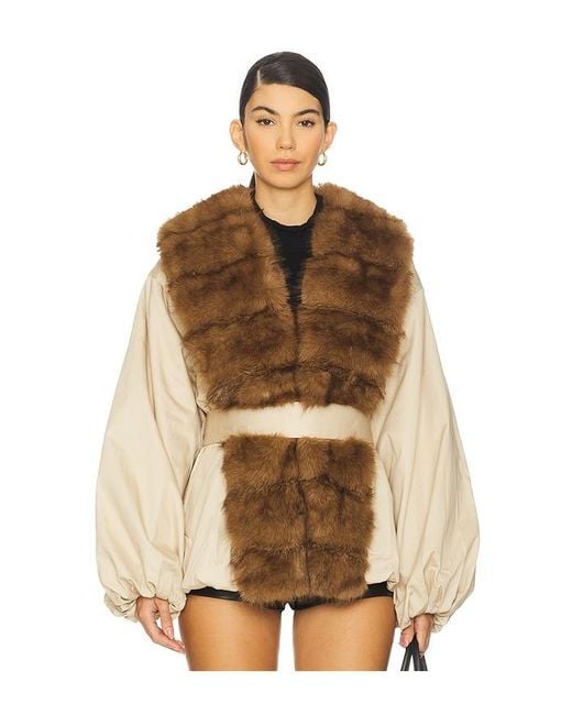 ROTATE BIRGER CHRISTENSEN Brown Donatella Short Jacket