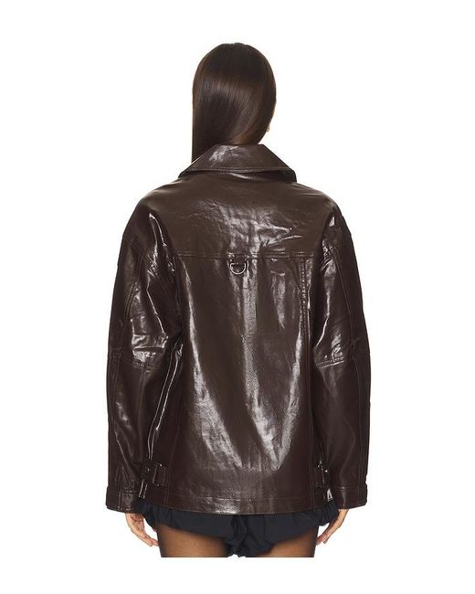 Free People Black Sloane Faux Leather Jacket