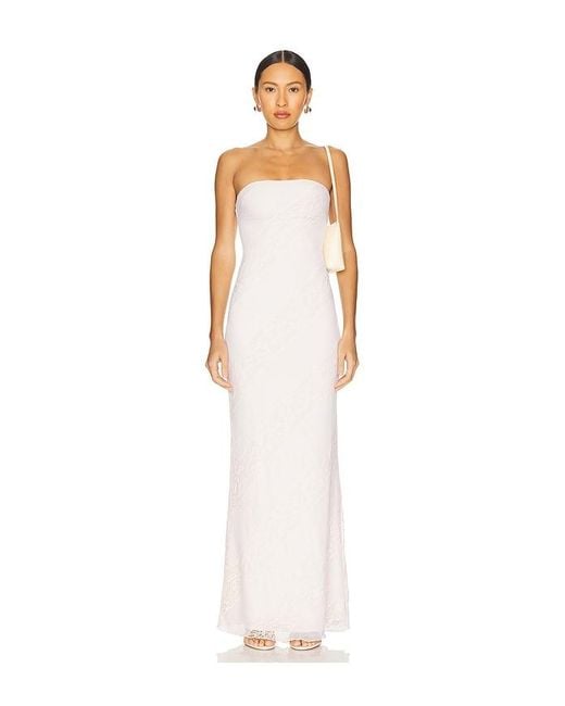 MORE TO COME White Adea Maxi Dress