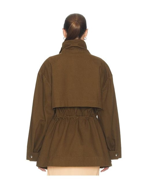 Helsa Brown Garment Washed Utility Jacket