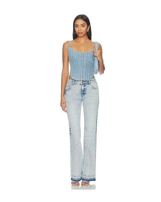 retroféte Blue Marishka Top