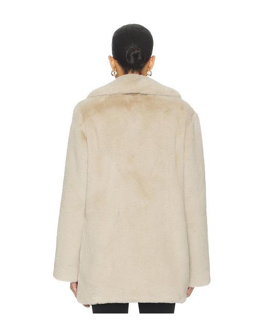 MAJORELLE White Tatiana Faux Fur Coat