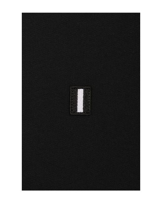 White/space Black Quarter Zip Sweatshirt for men