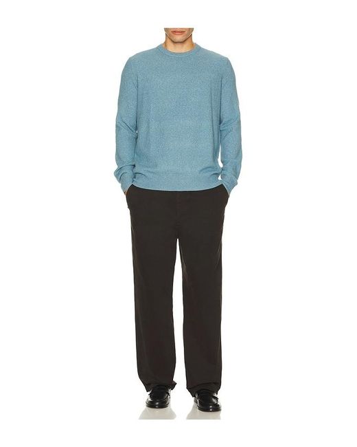Faherty Brand Blue Jackson Crew Neck Sweater for men