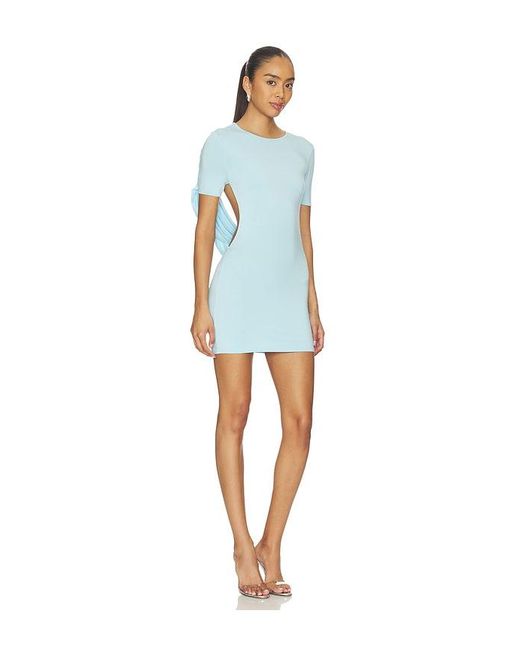 superdown Blue X Emma Rose Carys Drape Mini Dress