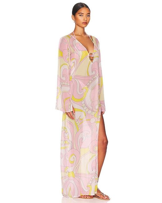 Cin Cin White Totem Maxi Dress