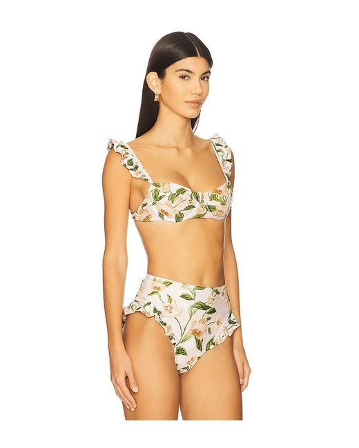 Agua Bendita Orange Kiwi Bikini Top