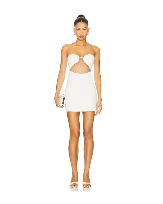 Lovers + Friends White Ashlee Mini Dress