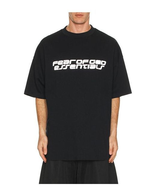 Fear Of God Black 90's Short Sleeve Tee for men