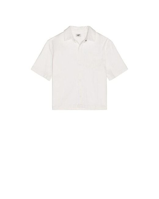 Siegelman Stable White Short Sleeve Button Down for men