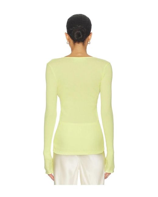 OperaSPORT Yellow Claire Seamless Top