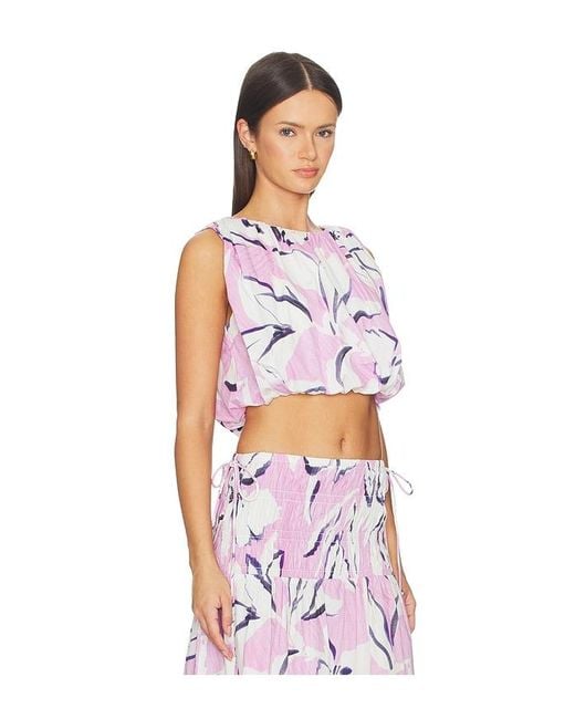 MINKPINK Red Paloma Bubble Top